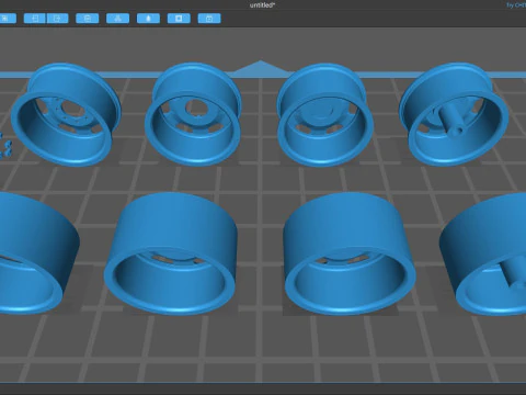 Super Duty F-350 Rims 3D Print Model