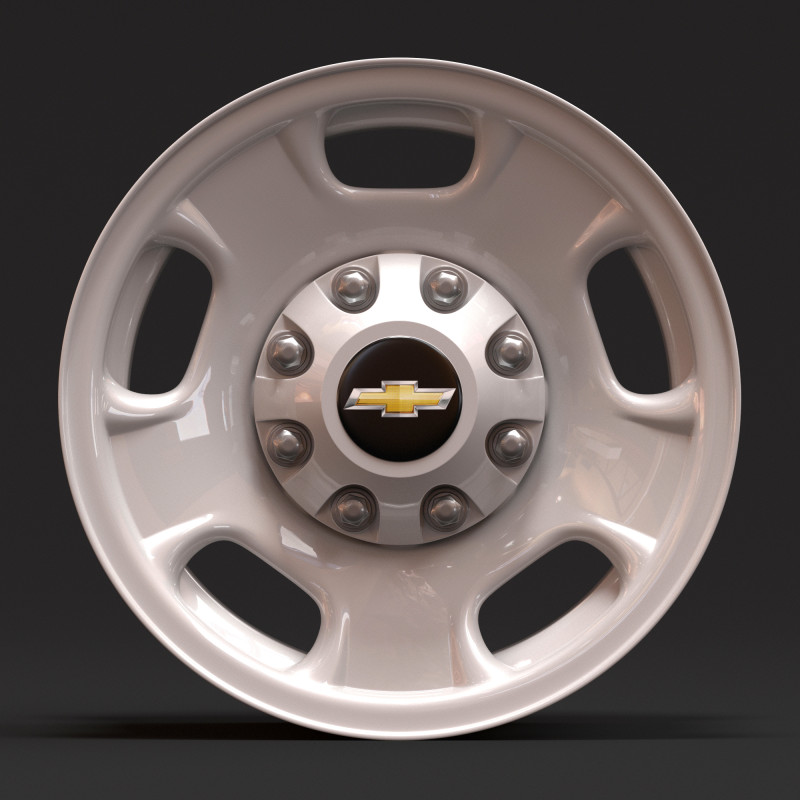 Silverado 2500 2024 OEM Wheel 3D 프린트 모델 .c4d .max .obj .3ds .fbx .stl .blend