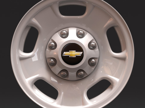 Silverado 2500 2024 OEM Wheel 3D 프린트 모델