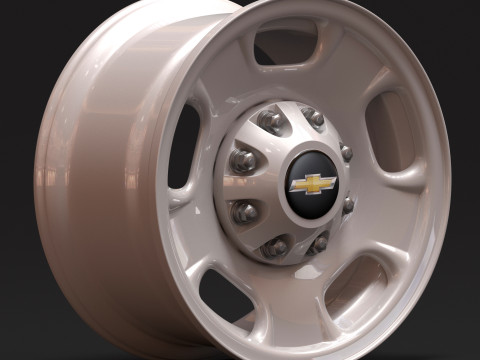 Silverado 2500 2024 OEM Wheel 3D 프린트 모델