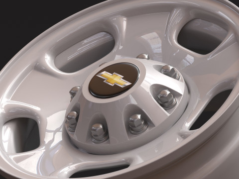 Silverado 2500 2024 OEM Wheel 3D 프린트 모델