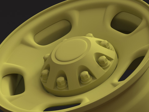 Silverado 2500 2024 OEM Wheel 3D 프린트 모델