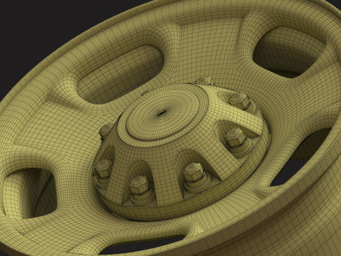 Silverado 2500 2024 OEM Wheel 3D 프린트 모델