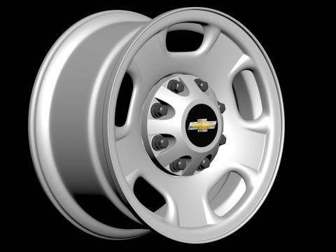 Silverado 2500 2024 OEM Wheel 3D 프린트 모델