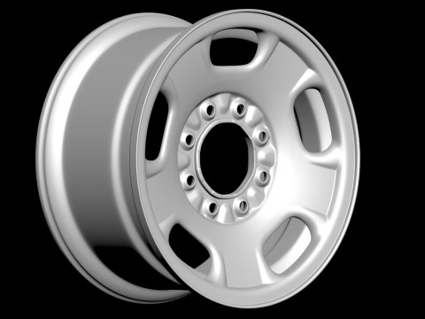 Silverado 2500 2024 OEM Wheel 3D 프린트 모델