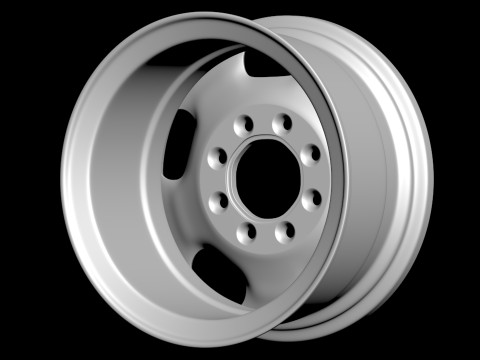 Silverado 2500 2024 OEM Wheel 3D 프린트 모델