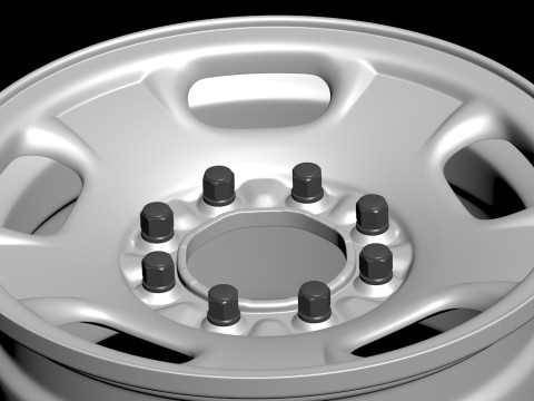 Silverado 2500 2024 OEM Wheel 3D 프린트 모델