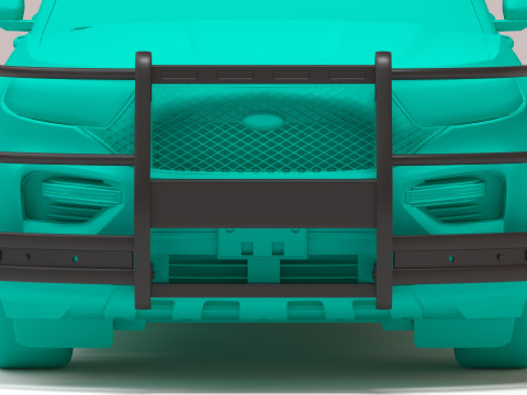 2025 Explorer Police Interceptor Utility Pushbumpers 3D 프린트 모델