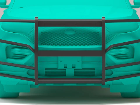 2025 Explorer Police Interceptor Utility Pushbumpers 3D Print Model