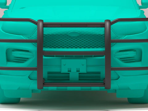 2025 Explorer Police Interceptor Utility Pushbumpers 3D Print Model