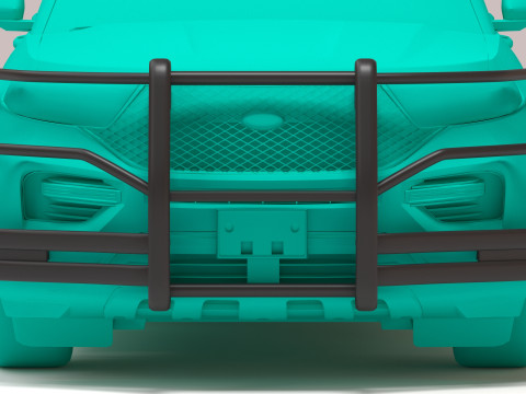 2025 Explorer Police Interceptor Utility Pushbumpers 3D 프린트 모델