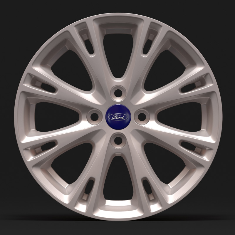 Fiesta mk7 Alloy Wheels 3D प्रिंट मॉडल .c4d .max .obj .3ds .fbx .stl .blend