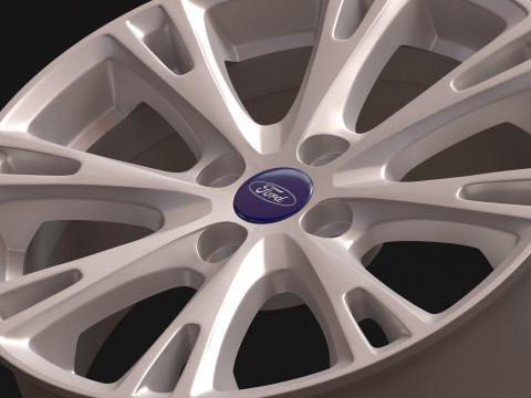 Fiesta mk7 Alloy Wheels 3D प्रिंट मॉडल