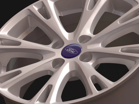 Fiesta mk7 Alloy Wheels 3D Print Model