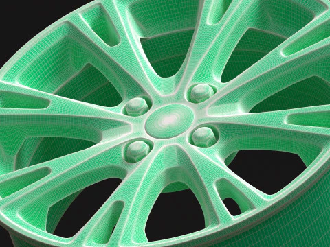 Fiesta mk7 Alloy Wheels 3D Print Model