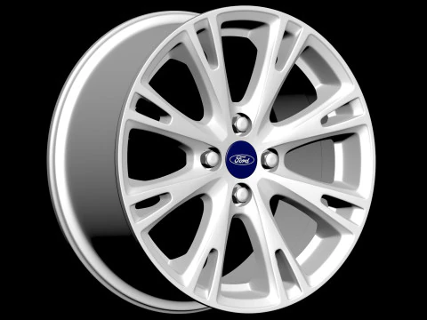 Fiesta mk7 Alloy Wheels 3D Print Model