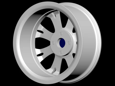 Fiesta mk7 Alloy Wheels 3D Print Model