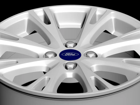 Fiesta mk7 Alloy Wheels 3D Print Model
