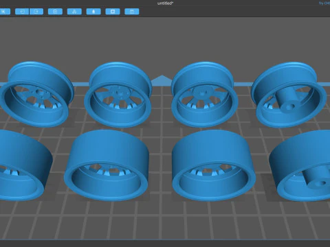 Fiesta mk7 Alloy Wheels 3D Print Model