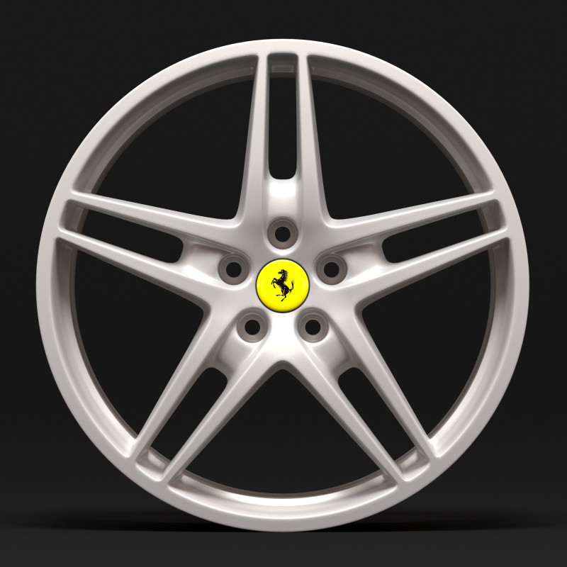 F430 OEM Alloy Rims 3D 打印模型 .c4d .max .obj .3ds .fbx .stl .blend