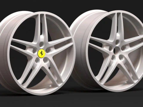 F430 OEM Alloy Rims 3D Print Model