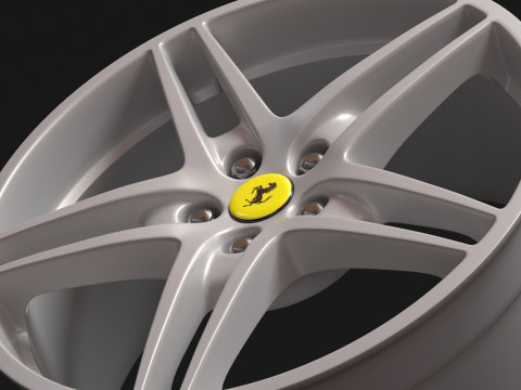 F430 OEM Alloy Rims 3D 打印模型