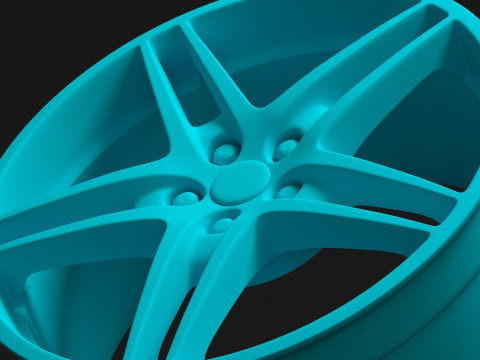 F430 OEM Alloy Rims 3D 打印模型