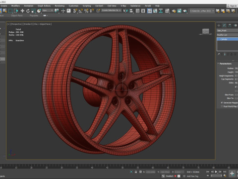 F430 OEM Alloy Rims 3D 打印模型
