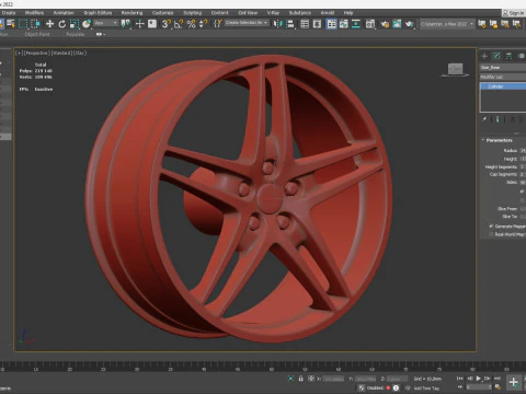 F430 OEM Alloy Rims 3D Print Model