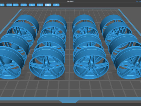 F430 OEM Alloy Rims 3D 打印模型
