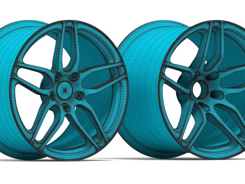 Murcielago LP670-4 SV Rims 3D Print Model