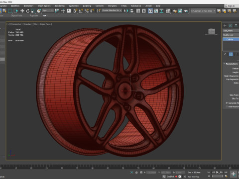 Murcielago LP670-4 SV Rims 3D Принт Модель