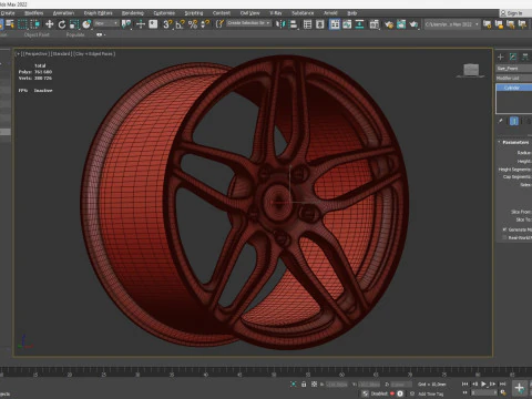 Murcielago LP670-4 SV Rims 3D Print Model