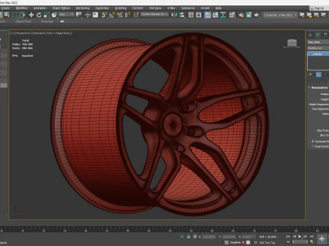 Murcielago LP670-4 SV Rims 3D Print Model