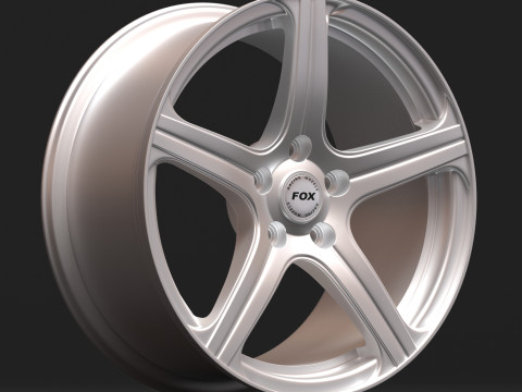 Fox 6 Evo 5 Spoke Alloy Rims 3D 打印模型