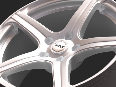 Fox 6 Evo 5 Spoke Alloy Rims 3D 打印模型