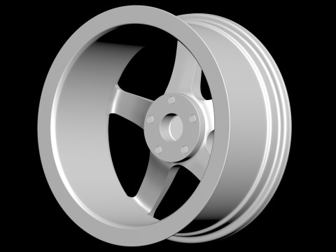 Fox 6 Evo 5 Spoke Alloy Rims 3D 打印模型
