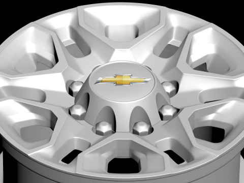 Chevy 2020 HD LT Rim 3D Print Model