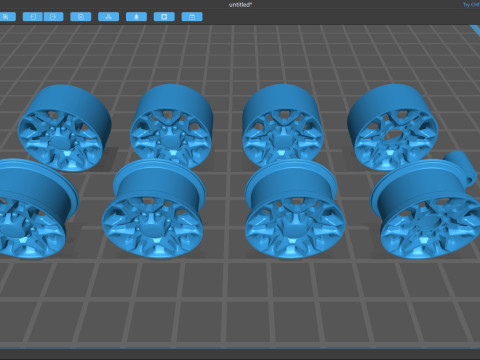 Chevy 2020 HD LT Rim 3D Print Model