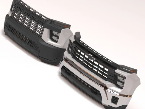 Chevy Silverado HD WT Front End 2020 i 2025 Model do druku 3D