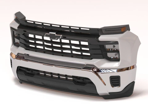 Chevy Silverado HD WT Front End 2020 and 2025 3D Print Model