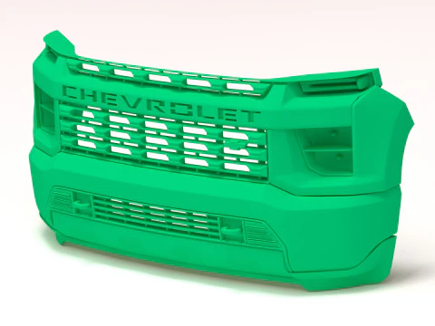 Chevy Silverado HD WT Front End 2020 and 2025 3D Print Model