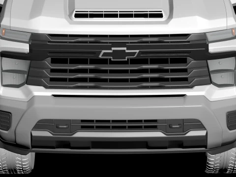 Chevy Silverado HD WT Front End 2020 and 2025 3D Print Model
