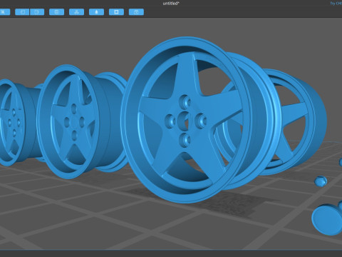 Колесо Fondmetal 4000 G3 3D Принт Модель