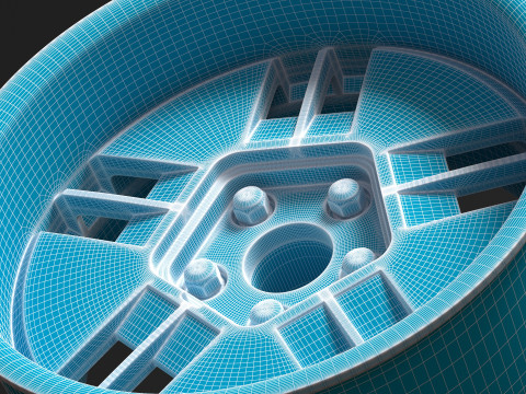 Roues personnalisées Holden VH SLE Modèles 3D en vedette