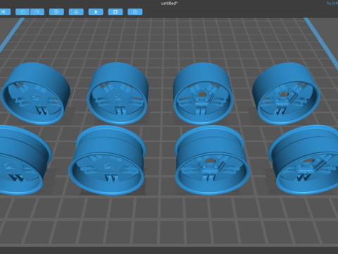 Roues personnalisées Holden VH SLE Modèles 3D en vedette