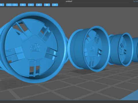 Holden VH SLE Custom Wheels 3D Print Model