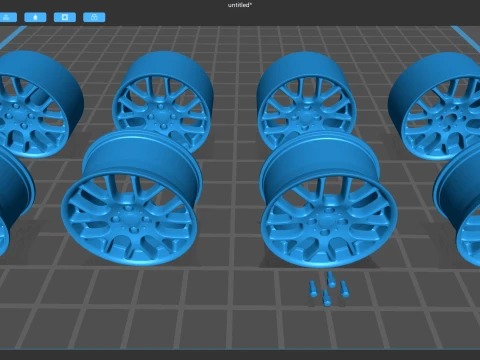 MG ZR Stock Wheels 3D Print Model