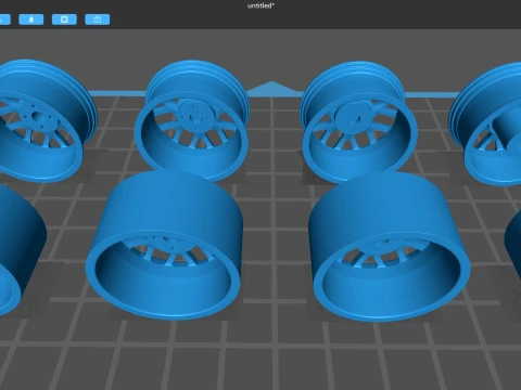 MG ZR Stock Wheels 3D Print Model