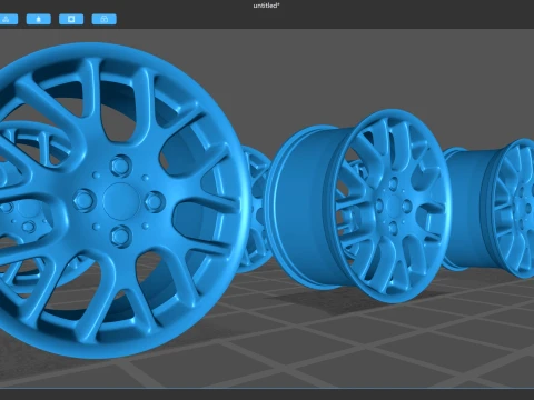 MG ZR Stock Wheels 3D Print Model